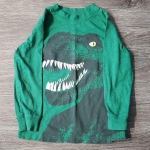 Green Dinosaur Kid long sleeve shirt